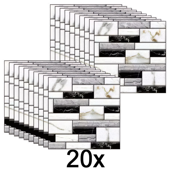 2x 3D márványos falmatricák (10 db/0,9 m²) | MARBLEBLOCKS