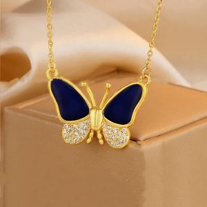 Színt váltó pillangó nyaklánc | FLUTTERX