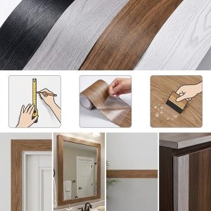 Öntapadós fa mintás szegélyvonal falmatrica (5 m) | DECORIM